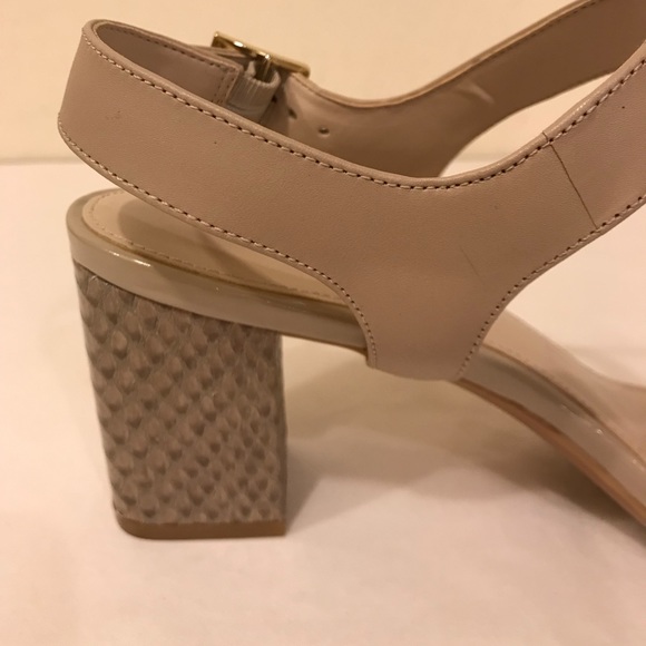 Calvin Klein Carini Snake Embossed Sandals - Picture 1 of 7